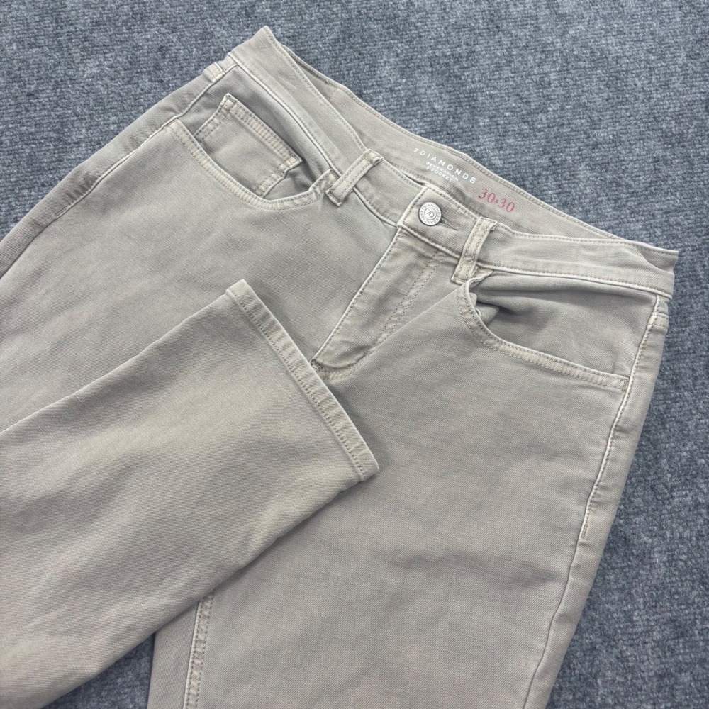 7 Diamonds Generation 5 Pocket Pants 30x30 Khaki Slim STP - 1259 Men's